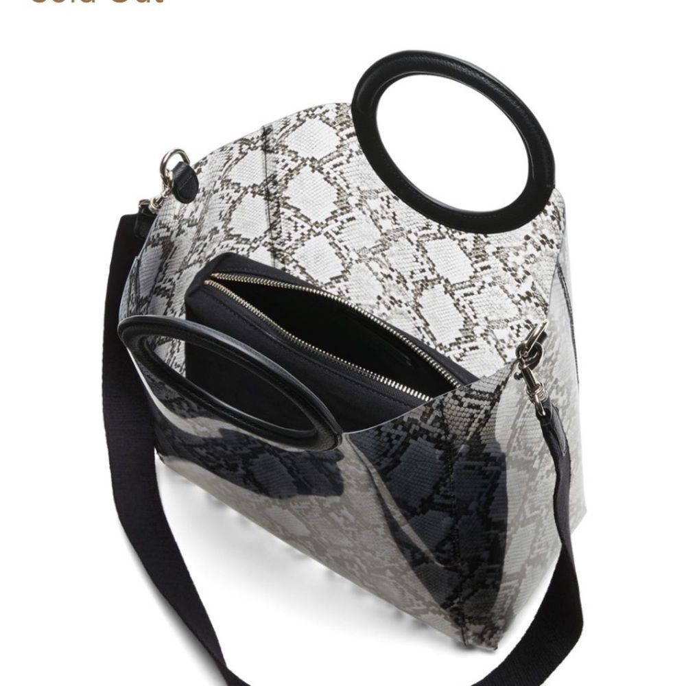 NEW NWT banana republic snake print PCV Tote